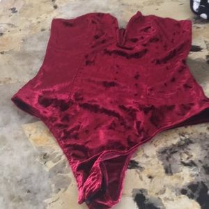 Red bodysuit